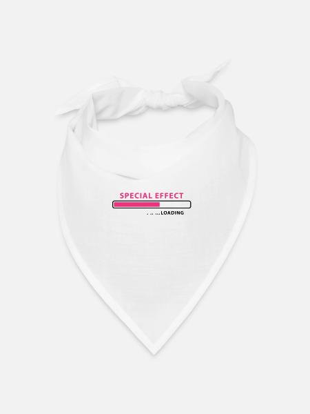 loading Special Effect - be patient - Bandana Dreieckstuch - Weiß