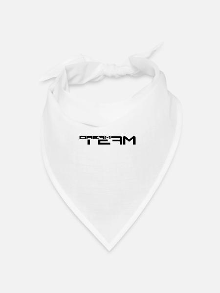 Text Schriftzug Freunde Paar Pärchen Sport Dream T - Bandana Dreieckstuch - Weiß