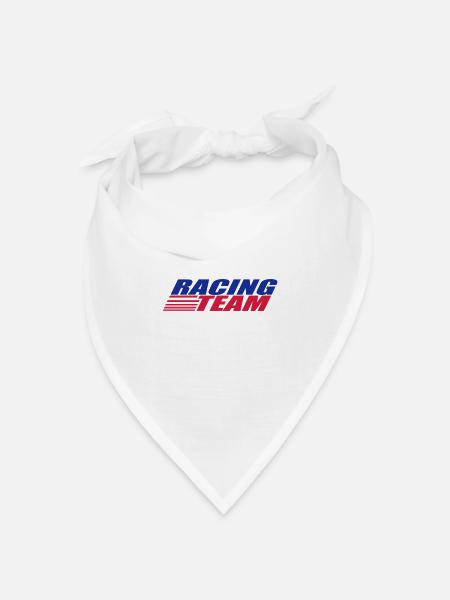 Racing Team - Bandana Dreieckstuch - Weiß