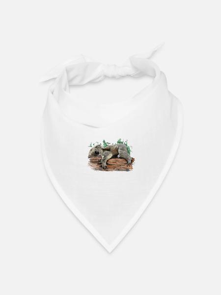 Koala - Bandana Dreieckstuch - Weiß