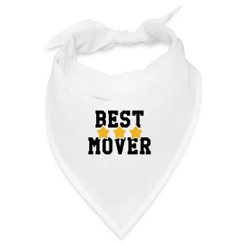 frachtführer / möbelpacker / mover / bewegen - Bandana Dreieckstuch - Weiß - Vorne
