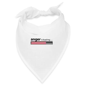 Meine Wut steigt - mein Zorn steigt - Bandana Dreieckstuch - Weiß - Vorne