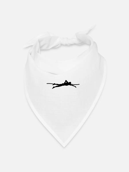 Schwimmer - Bandana Dreieckstuch - Weiß