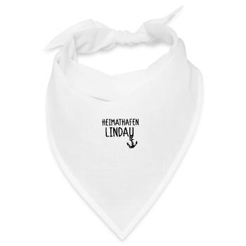 Heimathafen Lindau - Bandana Dreieckstuch - Weiß - Vorne