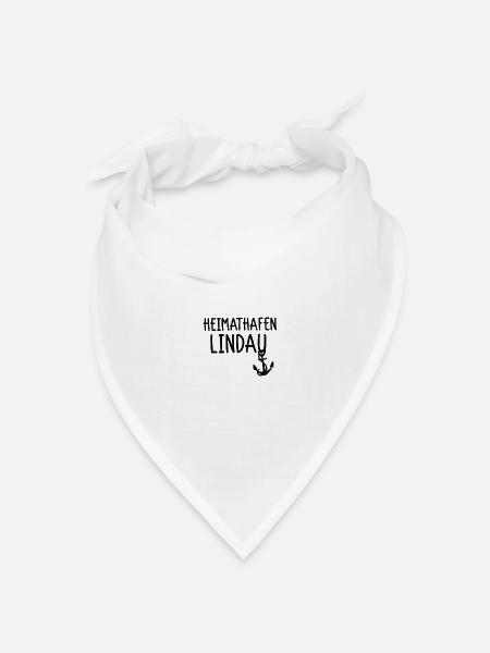 Heimathafen Lindau - Bandana Dreieckstuch - Weiß