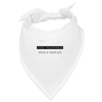 funny craftsmen design funshirt awesome forestry - Bandana Dreieckstuch - Weiß - Vorne