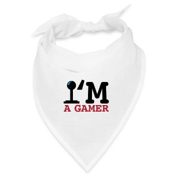A Gamer Bold Typografie - Bandana Dreieckstuch - Weiß - Vorne