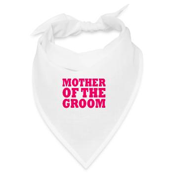 Mother of the groom - Bandana Dreieckstuch - Weiß - Vorne