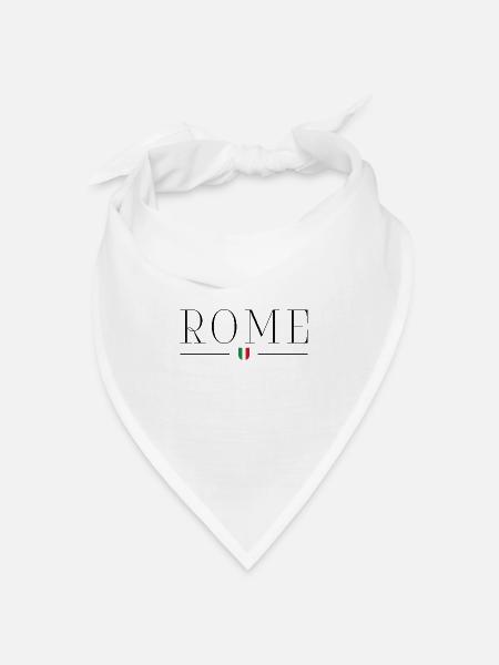 Ich liebe Rom - Italien - Bandana Dreieckstuch - Weiß