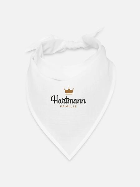Hartmann-Familie - Bandana Dreieckstuch - Weiß