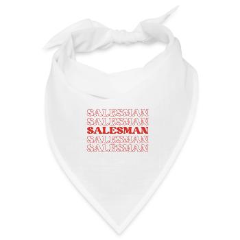 Verkäufer Verkäufer Handelsvertreter Vertrieb - Bandana Dreieckstuch - Weiß - Vorne