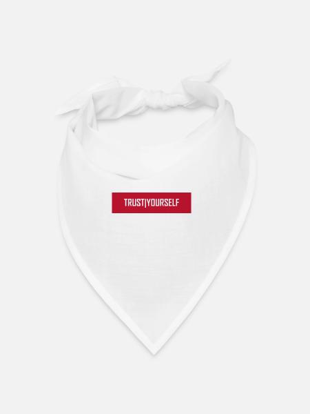 Trust Yourself - Bandana Dreieckstuch - Weiß