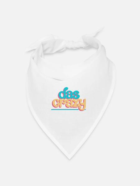 Das crazy - Bandana Dreieckstuch - Weiß