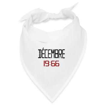 60-jähriges Jubiläum Dezember 1966 - Bandana Dreieckstuch - Weiß - Vorne