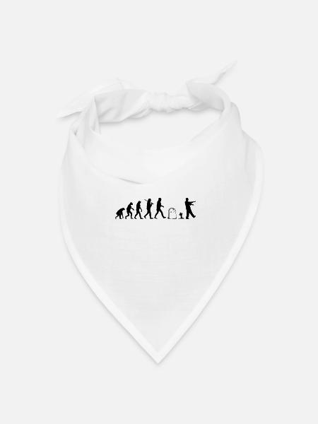 Evolution - Bandana Dreieckstuch - Weiß
