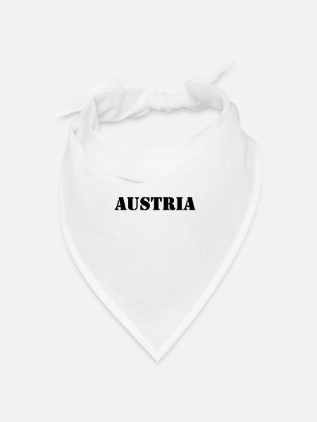 AUSTRIA - Bandana Dreieckstuch - Weiß