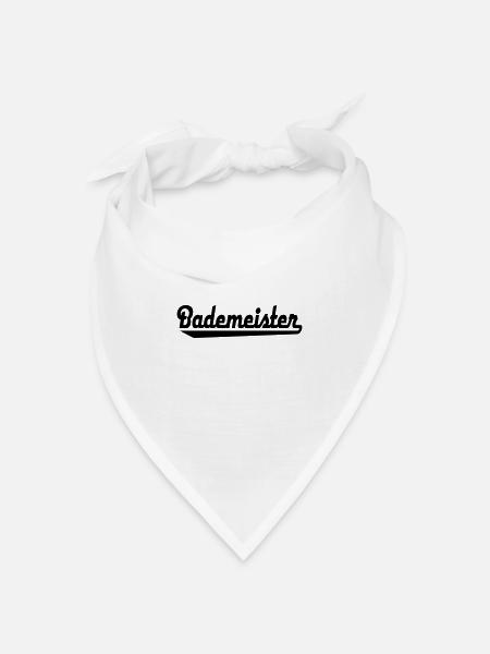 Bademeister - Bandana Dreieckstuch - Weiß