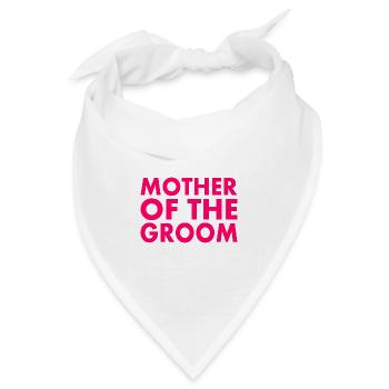 Mother of the groom - Bandana Dreieckstuch - Weiß - Vorne