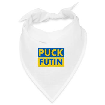 Puck futin - Bandana Dreieckstuch - Weiß - Vorne