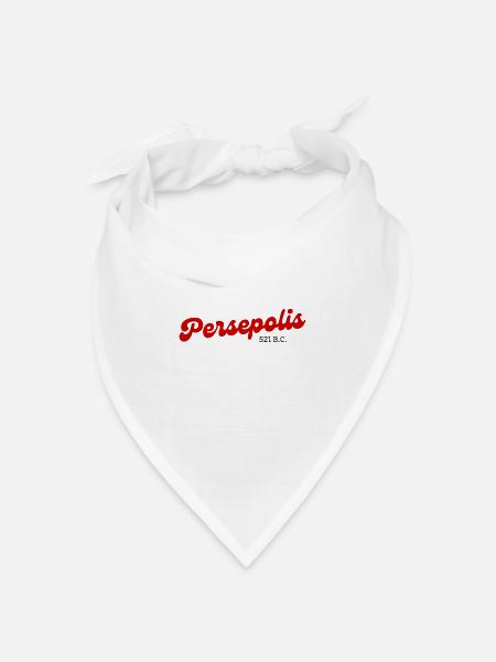 Persepolis - Iran - Bandana Dreieckstuch - Weiß