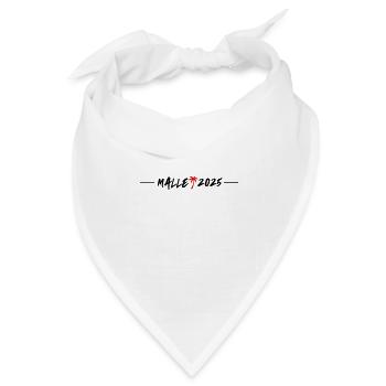 Malle 2025 - Bandana Dreieckstuch - Weiß - Vorne