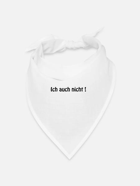 schizo2 - Bandana Dreieckstuch - Weiß