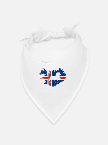 isländer icelandic horse - Bandana Dreieckstuch - Weiß