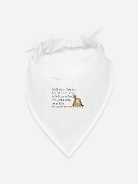 sei fleißig wie ein bienchen - Bandana Dreieckstuch - Weiß