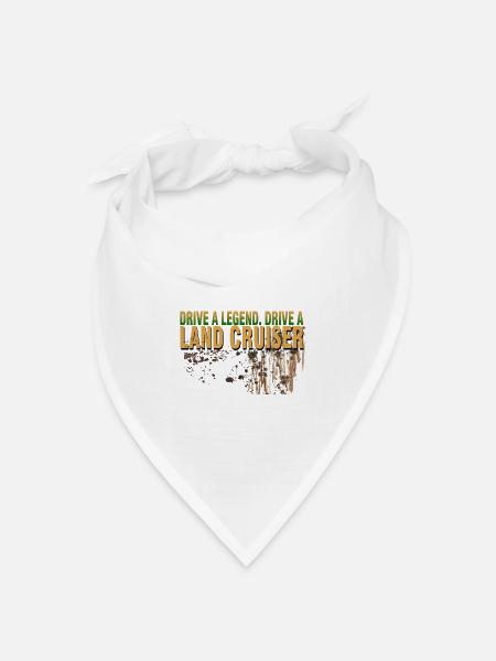 Landcruiser Drive A Legend - Bandana Dreieckstuch - Weiß