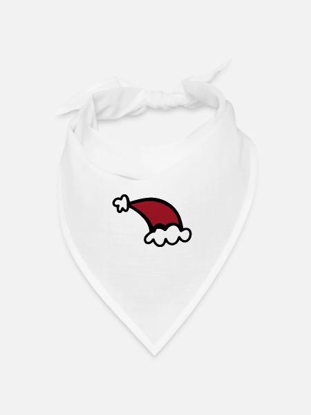 Weihnachten - Bandana Dreieckstuch - Weiß