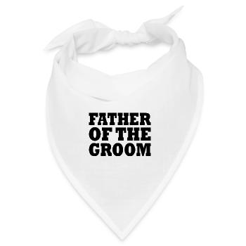 Father of the groom - Bandana Dreieckstuch - Weiß - Vorne
