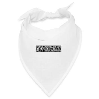 drinks from enemies skulls - Bandana Dreieckstuch - Weiß - Vorne