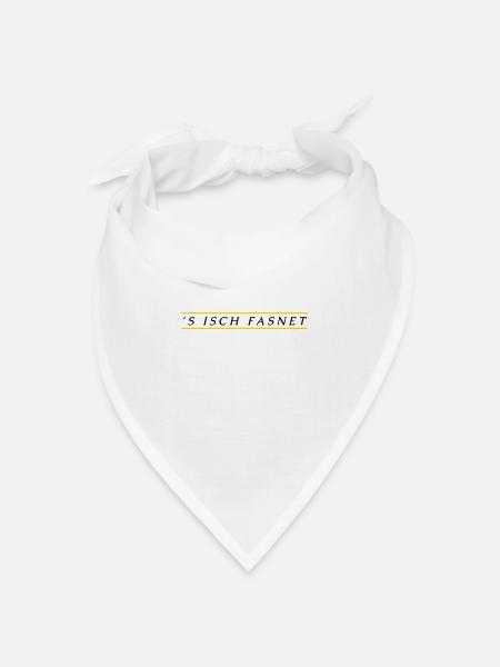 Fasnet - Bandana Dreieckstuch - Weiß
