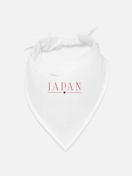 Ich liebe Japan - Bandana Dreieckstuch - Weiß