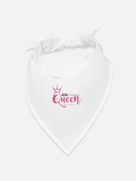 Camper Queen - Bandana Dreieckstuch - Weiß