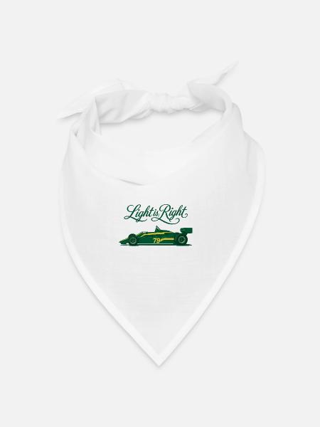 Ligth_is_right_F1 - Bandana Dreieckstuch - Weiß