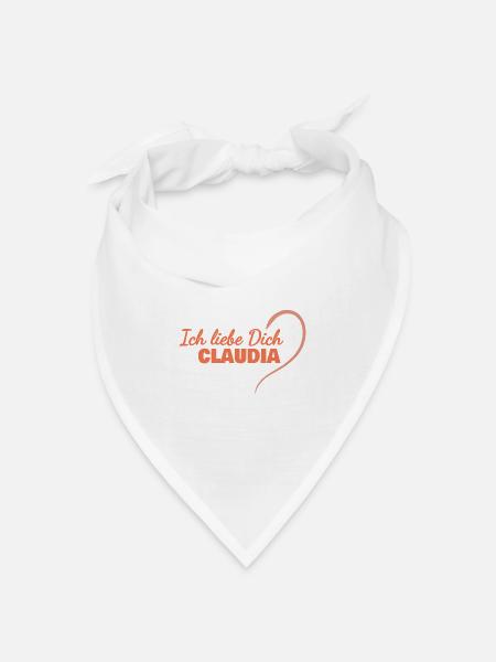 Claudia - Bandana Dreieckstuch - Weiß