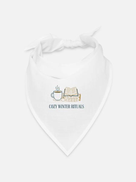 Cozy Winter Rituals - Bandana Dreieckstuch - Weiß