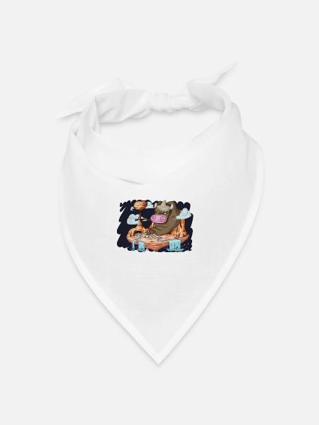Mexiko - Bandana Dreieckstuch - Weiß