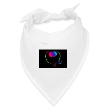 Trickster Too süßes Poster - Bandana Dreieckstuch - Weiß - Vorne