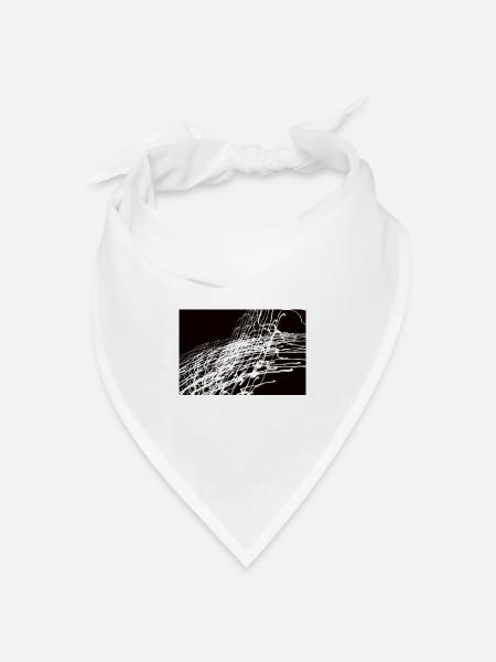Lichtspiele 2 - Bandana Dreieckstuch - Weiß