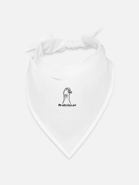 Gans - Bandana Dreieckstuch - Weiß