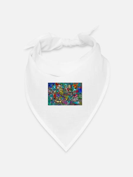 klaggejrdatschj - Bandana Dreieckstuch - Weiß