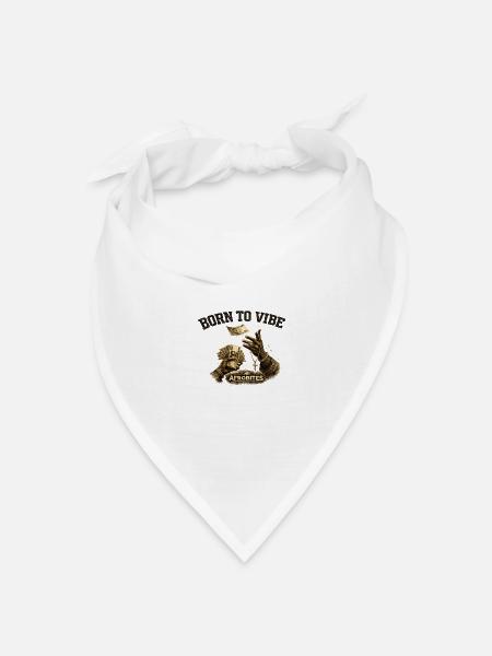 Born to Vibe Afro Money - Bandana Dreieckstuch - Weiß