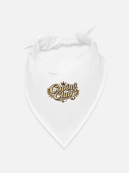 Coping Club  - Bandana Dreieckstuch - Weiß
