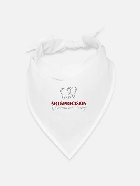 Art & Precision Dental - Function meets Beauty - Bandana Dreieckstuch - Weiß