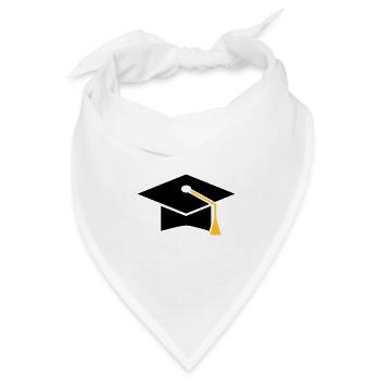 Doktorhut - Bandana Dreieckstuch - Weiß - Vorne