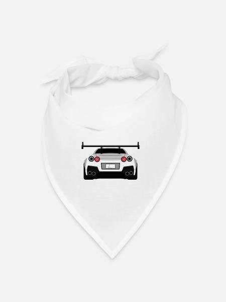 gtr skyline Tuning Auto racing Symbol widebody - Bandana Dreieckstuch - Weiß