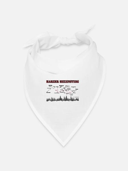 Harzer Hexenstieg - Bandana Dreieckstuch - Weiß