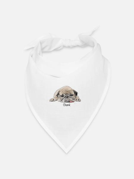 chonk - Bandana Dreieckstuch - Weiß